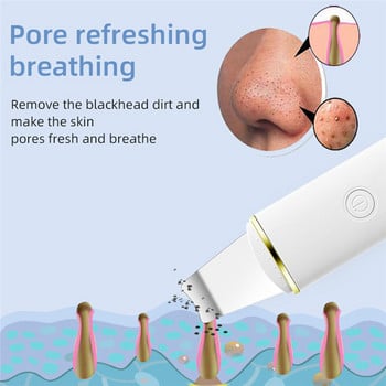 Ultrasonic Skin Scrubber Deep Face Cleaning Machine Peeling Shovel Facial Pore Cleaner Face Skin Scrubber Lift Machine