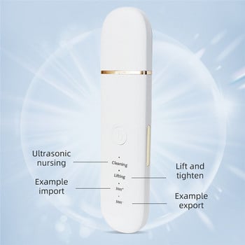 Ultrasonic Skin Scrubber Deep Face Cleaning Machine Peeling Shovel Facial Pore Cleaner Face Skin Scrubber Lift Machine