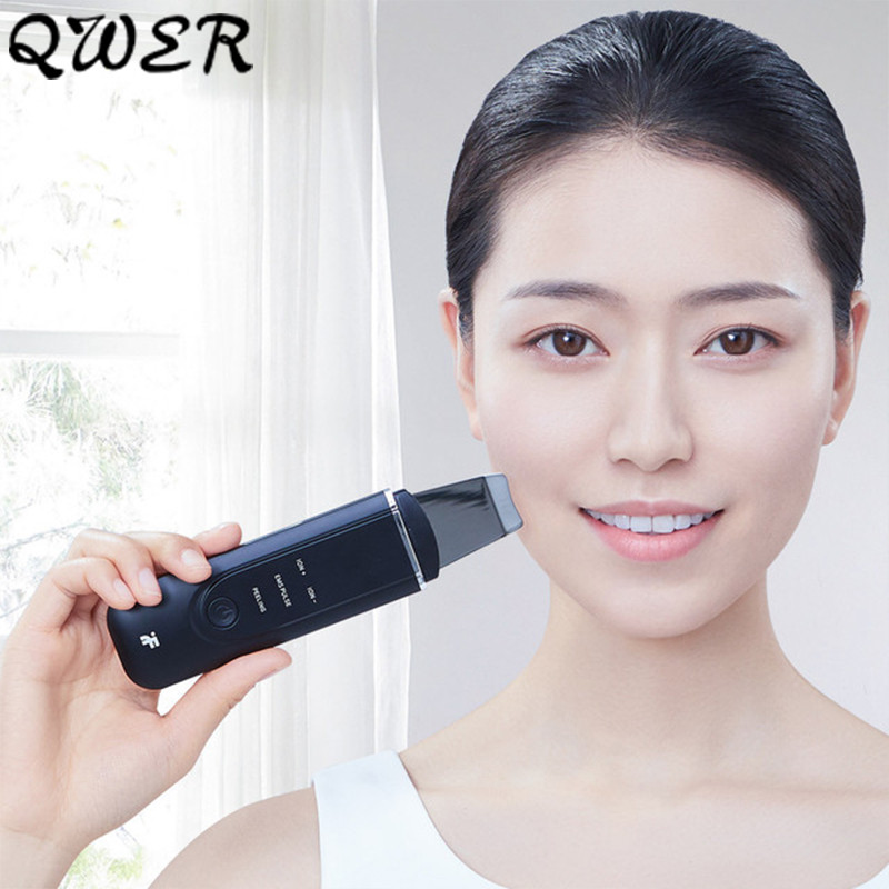 Ultragarsinis joninis veido odos šveitiklis giluminis veido porų valymas pilingas kastuvas Odos priežiūros prietaisas masažuoklis grožio priemonė