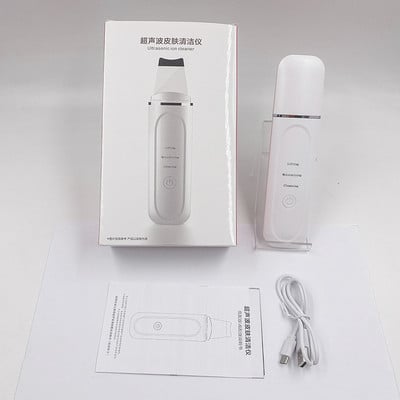 Elektromos ultrahangos bőrradír gép arc lifting tisztító ion akne mitesszer eltávolító peeling lapát arctisztító eszköz