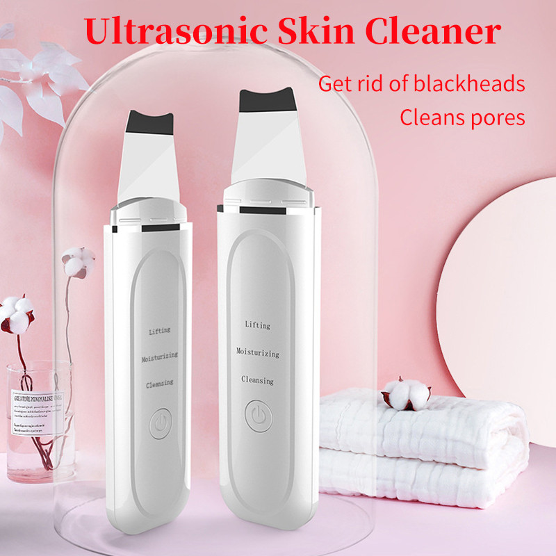 Elektromos ultrahangos bőrradír gép arc lifting tisztító ion akne mitesszer eltávolító peeling lapát arctisztító eszköz