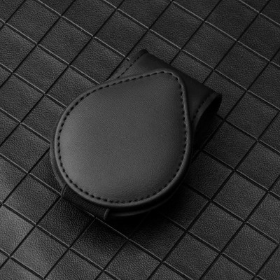 Auto prillide hoidja Universaalne autovisiiri päikeseprillide klambrihoidja nahast prillide riidepuu Piletikaardiklambri prillide kinnitus autole