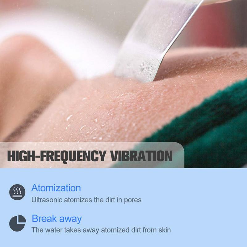 Skin scrubber spatula arcbőrradír spatula mitesszer eltávolító tisztító vízálló USB töltő az arc mély tisztításához