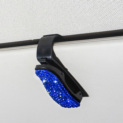 Rhinestone γυαλιά αυτοκινήτου Κλιπ αλεξήλιο Τύπος γυαλιά ηλίου Θήκη γυαλιών ηλίου Auto Eyewears Κλιπ κάρτα Bill Ticket Organizer Εσωτερικά προμήθειες