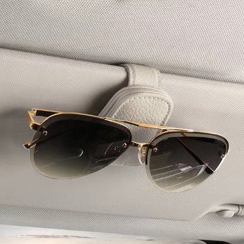 Автомобилен държач за слънчеви очила Щипка Магнитна автомобилна козирка за слънце Монтаж на очила Закачалка Поставка за съхранение Аксесоари за интериора на автомобила