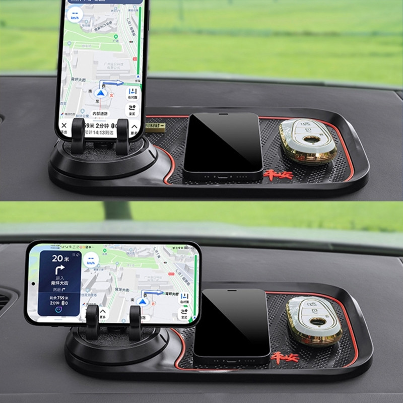 Libisemiskindel telefonimatt autole, neli-ühes multifunktsionaalne telefonipadi, libisemisvastane armatuurlauamatt