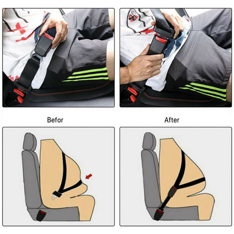 Universalus automobilio saugos diržo ilgintuvas Automatinių diržų ilgintuvas Patvarus automobilio saugos diržo sagties segtukas Automobilio stilius du skirtingi dydžiai