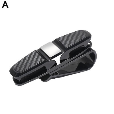 Suport de fixare pentru ochelari de mașină Suport de clemă pentru vizor de soare pentru auto Suport pentru ochelari Suport pentru carduri pentru ochelari de soare pentru ochelari de soare Accesorii pentru mașină