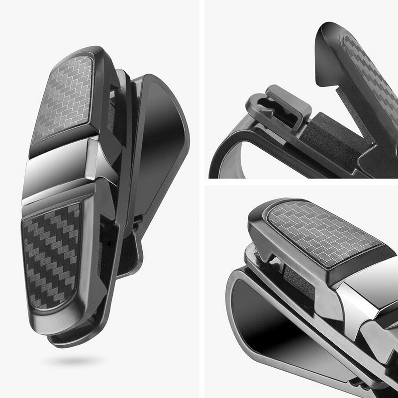 Suport de fixare pentru ochelari de mașină Suport de clemă pentru vizor de soare pentru auto Suport pentru ochelari Suport pentru carduri pentru ochelari de soare pentru ochelari de soare Accesorii pentru mașină