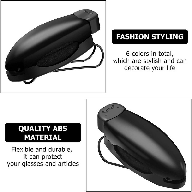 1 buc. Clip universal pentru ochelari Suport pentru ochelari pentru mașină Suport pentru ochelari de soare Clip pentru interiorul auto Carcasă Accesorii pentru ochelari