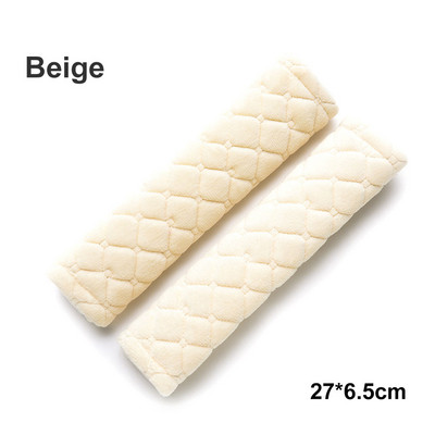 1 poros universalus automobilio saugos diržo užvalkalas, išsiuvinėtas pliušinis automobilio saugos diržo užvalkalas, reguliuojamas pečių kilimėlis, automobilio vidaus apdaila