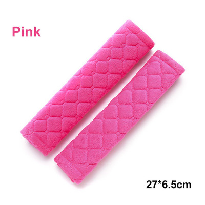 1 poros universalus automobilio saugos diržo užvalkalas, išsiuvinėtas pliušinis automobilio saugos diržo užvalkalas, reguliuojamas pečių kilimėlis, automobilio vidaus apdaila