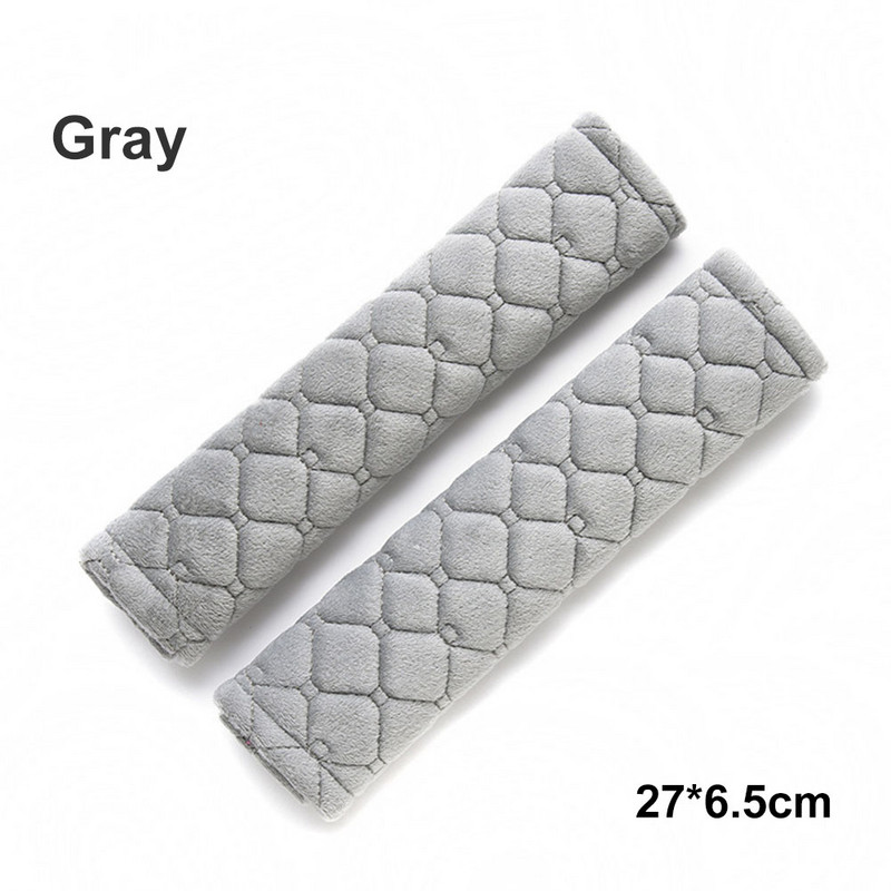 1 poros universalus automobilio saugos diržo užvalkalas, išsiuvinėtas pliušinis automobilio saugos diržo užvalkalas, reguliuojamas pečių kilimėlis, automobilio vidaus apdaila