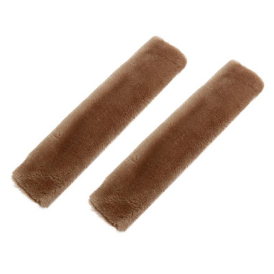 2vnt Minkštas automobilio saugos diržo užvalkalas avikailis saugos diržo pagalvės pagalvė saugos diržo saugos diržo dangtelis pečių pagalvėlės krepšiui automobilio priedams