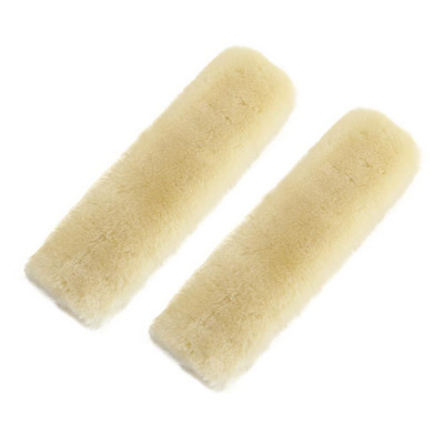 2vnt Minkštas automobilio saugos diržo užvalkalas avikailis saugos diržo pagalvės pagalvė saugos diržo saugos diržo dangtelis pečių pagalvėlės krepšiui automobilio priedams