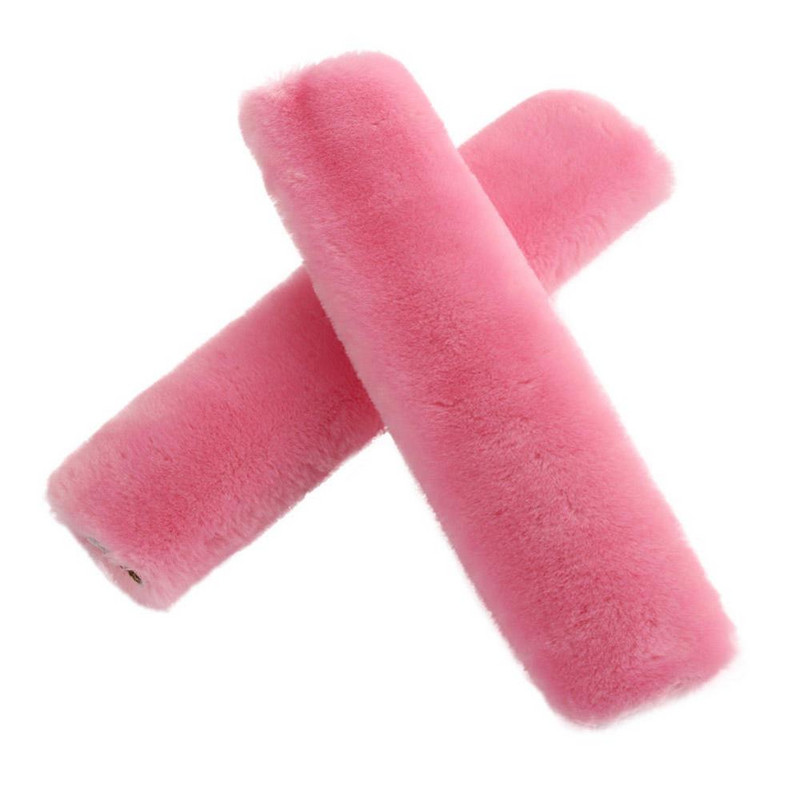 2vnt Minkštas automobilio saugos diržo užvalkalas avikailis saugos diržo pagalvės pagalvė saugos diržo saugos diržo dangtelis pečių pagalvėlės krepšiui automobilio priedams