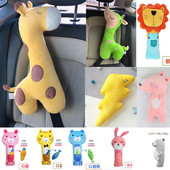 1 PC Jastuk za sigurnosni pojas žirafa u automobilu jastučići za ramena jastuk za vrat Jastuk za izvlačenje iz crtića Sigurnosni pojas za automobil jastučići za ramena navlaka za pojas