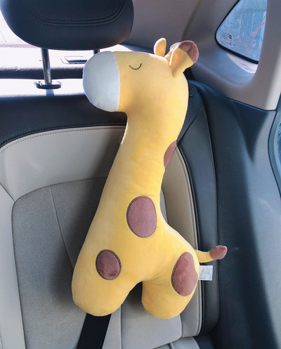 1 PC Jastuk za sigurnosni pojas žirafa u automobilu jastučići za ramena jastuk za vrat Jastuk za izvlačenje iz crtića Sigurnosni pojas za automobil jastučići za ramena navlaka za pojas