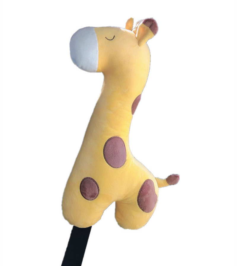 1 PC Jastuk za sigurnosni pojas žirafa u automobilu jastučići za ramena jastuk za vrat Jastuk za izvlačenje iz crtića Sigurnosni pojas za automobil jastučići za ramena navlaka za pojas