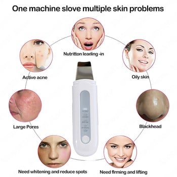 Ultrasonic Skin Scrubber Electric Deep Face Cleaning Machine Peeling Shovel Facial Blackhead Pore Cleaner Skin Care Life Device