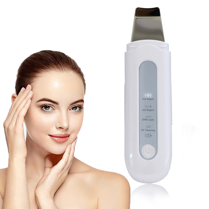 Ultrahangos bőrradír elektromos mélytisztító gép peeling lapát arc mitesszer pórustisztító bőrápoló készülék