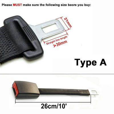 E24 Safe Certified Rigid Stem Seat Seat Extenders for Cars Επέκταση κλιπ ζώνης ασφαλείας για παιδικά καθίσματα αυτοκινήτου Μαύρο γκρι μπεζ