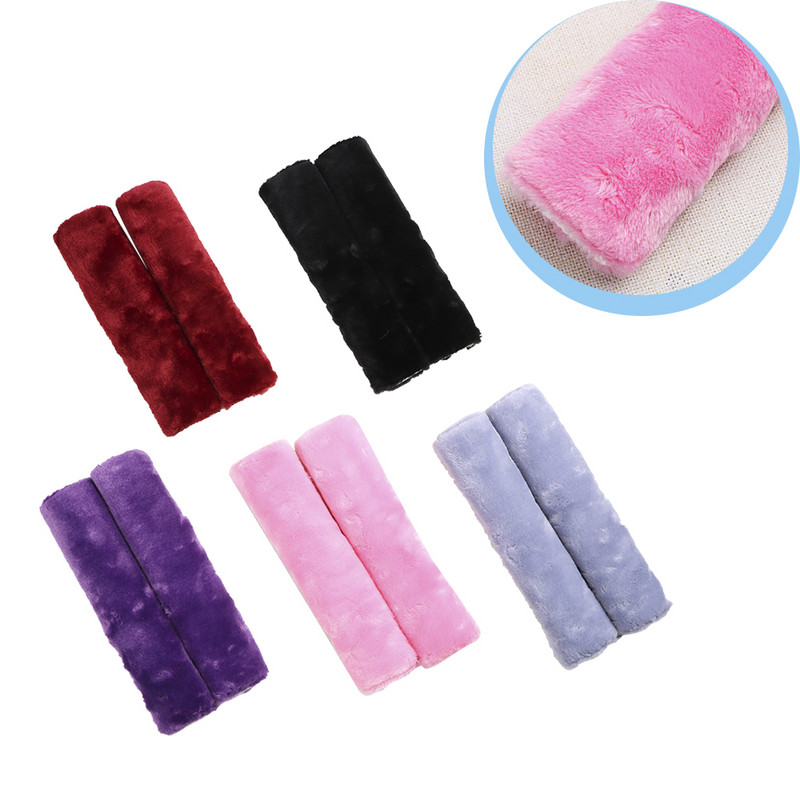 2 τμχ Μαλακό βελούδινο κάλυμμα ζώνης ασφαλείας αυτοκινήτου Μαξιλαράκι ώμου Χειμερινή άνετη οδήγηση Universal Automobiles Ζώνη ασφαλείας κάλυμμα καθίσματος ώμου