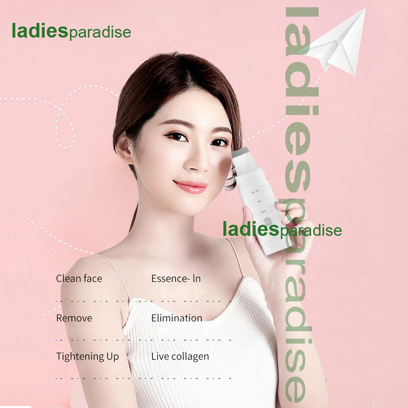 Ultrahangos arcbőrradír tisztító ion akne mitesszer eltávolító peeling lapát Beauty arcmasszírozó bőrápoló eszközök