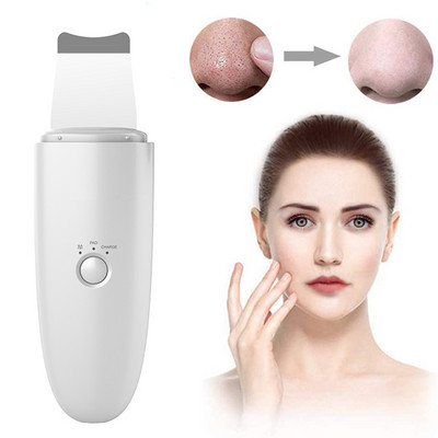 Ultrasonic Skin Scrubber Face Blackhead Dirt Remove Sonic Deep Face Cleaning Spatula Μηχάνημα λεύκανσης για ανόρθωση προσώπου