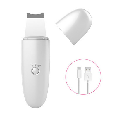 Ultrahangos bőrradír arc mitesszer szennyeződés eltávolítása Sonic Deep Face Cleaning Spatula Exfoliator Facial Lifting fehérítő gép