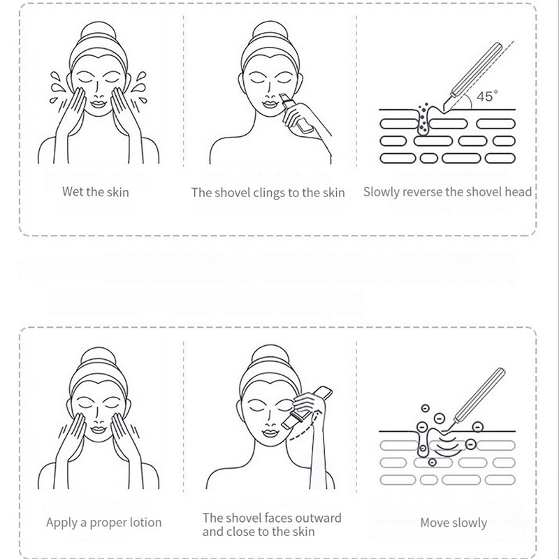 Odos šveitiklis Ultragarsinis valiklis veido priežiūros plovimo priemonė spuogų porų šalinimo priemonė šveitimas kastuvas Mentele masažuoklis grožio priemonė