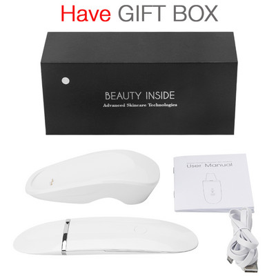 Ultragarsinis odos šveitiklio pagrindo įkrovimas spuogų inkštirų valiklis giliai valantis aparatas Joninis veido pakėlimas veido masažuoklis