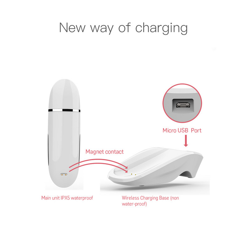 Ultragarsinis odos šveitiklio pagrindo įkrovimas spuogų inkštirų valiklis giliai valantis aparatas Joninis veido pakėlimas veido masažuoklis