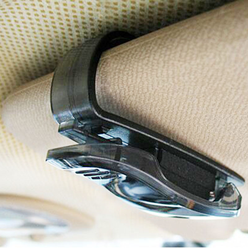 1 tk Hot Sale Auto Kinnitus Klapp Auto Tarvikud ABS Auto Sõiduk Päikesesirm Päikeseprillid Prillid Prillide Hoidikud Piletiklamber