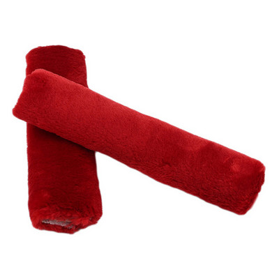 2 vnt/komplektas Minkštas pliušinis saugos diržo užvalkalas pečių pagalvėlė pečių dirželio dėklas Patogus vairavimo automobilio saugos diržas