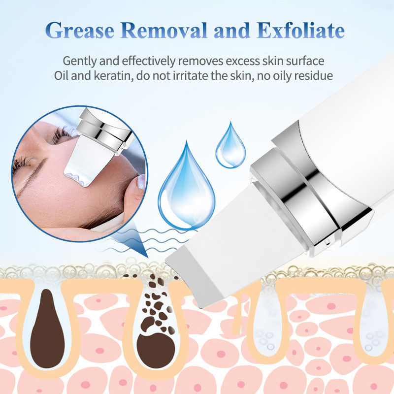 Ultragarsinis odos šveitiklis šveičiamasis inkštirų valiklis giluminis veido valymas Ultragarsinis jonų ance porų valiklis veido kastuvu valiklis