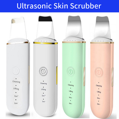 Ultrasonic Skin Scrubber Facial Pore Cleaner Deep Face Cleaning Machine Μηχανή καθαρισμού προσώπου Peeling Shovel Face Skin Scrubber Lift Machine