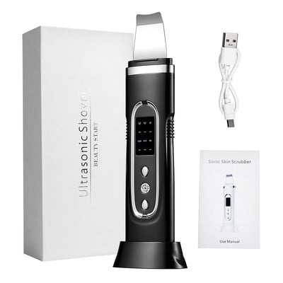 Elektromos arcvibrációs ultrahangos bőrradír EMS impulzus mikro peeling lapát mitesszer zsugorító pórus eltávolító bőr lifting