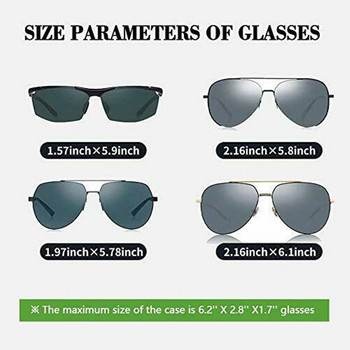 Универсална автомобилна стъклена кутия за очила Калъф за държач за слънчеви очила Джобове за съхранение Кутия за органайзер Черен Бежов Сив