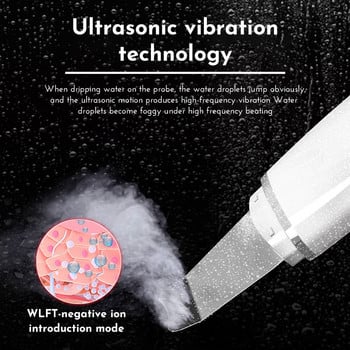 Ultrasonic Skin Scrubber Pore Cleaner Facial Peeling Deep Face Cleaning Sonic Peeling EMS Μασάζ προσώπου ραδιοσυχνοτήτων