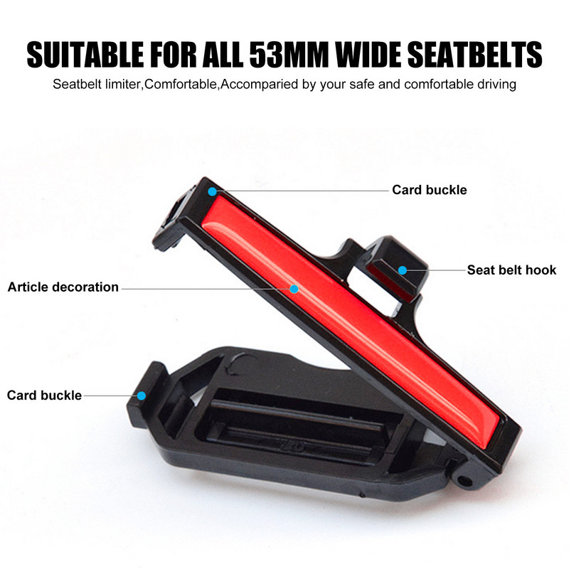 2db Biztonsági övvédő klip Biztonsági öv bilincs csat állító zár rögzítő jármű biztonsági öv dugó autós kiegészítőkhöz