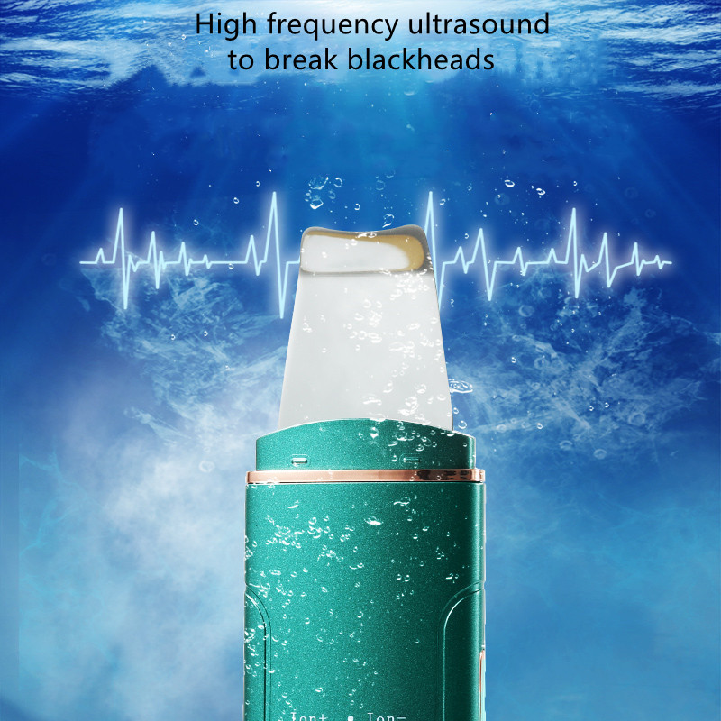 Veido valiklis Ultragarsinis odos šveitiklis Jonų spuogų inkštirų valiklis Sonic Scraper Cleaner Inkštirų valiklis EMS Lifter Exfoliator