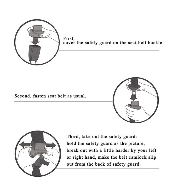 Kopča sigurnosnog pojasa automobila Sigurnosna zaštita / poklopac gumba za autosjedalicu za djecu i starce Dječje sjedalice za zaključavanje sigurnosnih pojaseva