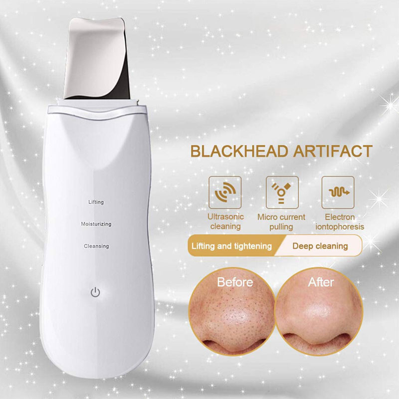 Ultrahangos bőrradír mély arctisztító gép peeling lapát arc pórustisztító arcbőrradír lifting gép