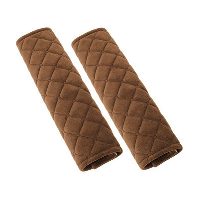 1/2 vnt Minkštas automobilio saugos diržo užvalkalas Universalus saugos diržo užvalkalas Šiltas pliušinis pečių pagalvėlės apsauga saugos diržo pečių apsauga