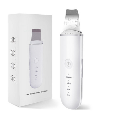 Ultrahangos bőrradír vibrációs arc spatula mitesszer eltávolító arcradír lapát Tiszta kavitációs peeling arc lifting
