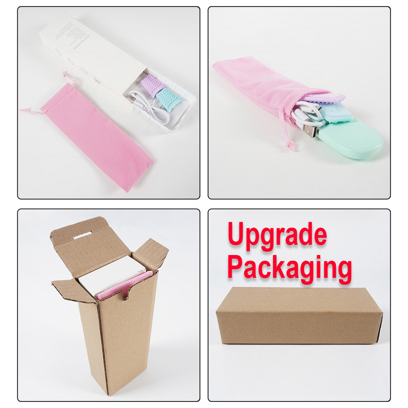 Ultrahangos bőrradír vibrációs arc spatula mitesszer eltávolító arcradír lapát Tiszta kavitációs peeling arc lifting