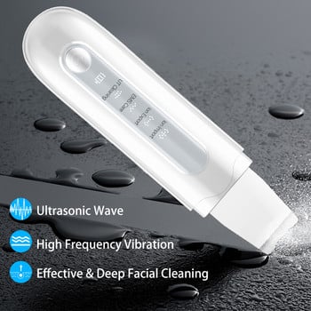 Ultrasonic EMS Facial Scrubber Face Lifting Removal Deep Clean Μηχάνημα σύσφιξης κατά των ρυτίδων Συσκευή περιποίησης δέρματος