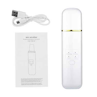 Skin scrubber με κουτί Deep Facial Cleaner Shovel Spatula Not Ultrasonic Face Scrubber Peeling Remover Blackhead Lift Massager