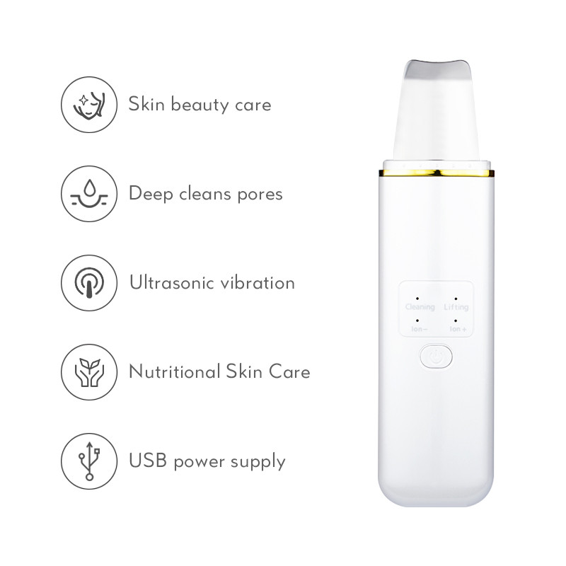 Bőrradír dobozos mély arctisztító lapátos spatula nem ultrahangos arcradír Peeling mitesszer eltávolító lift masszírozó